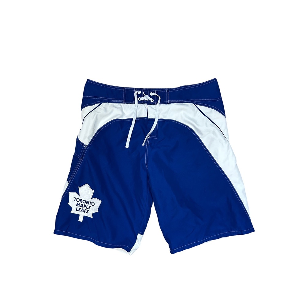 Toronto Maple Leafs Board Shorts Men's XXL Blue White Athletic NHL Swim‎ Trunks